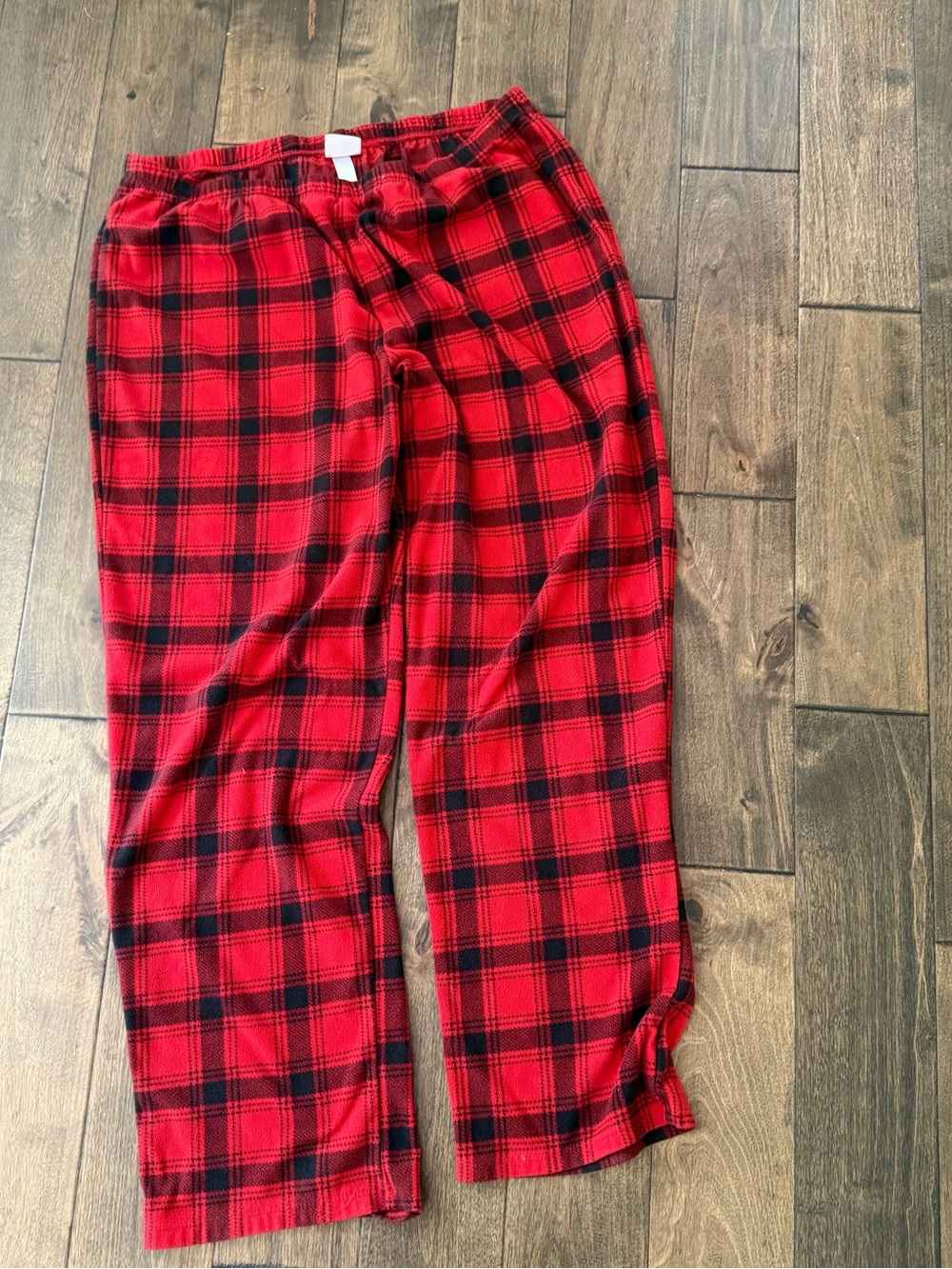 Wondershop Red & Black Plaid Fleece Joggers